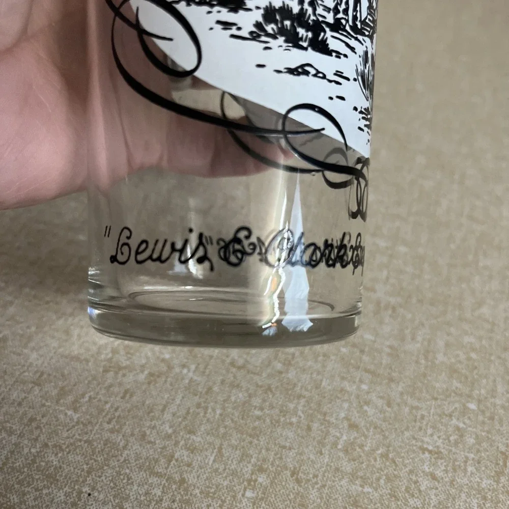 Lewis & Clark Expedition Glass Western History USA St Louis Frontier Exploring